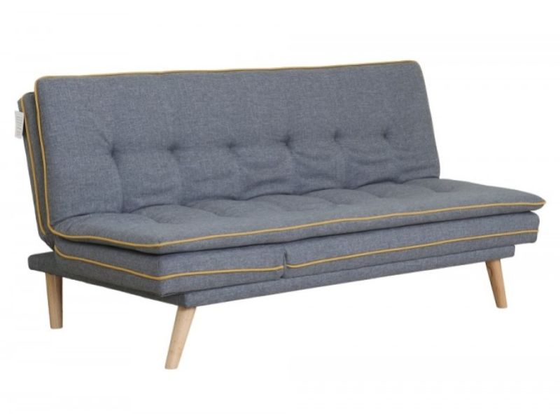 Lpd Marcel Grey Fabric Sofa Bed By, Grey And Yellow Sofa Bed