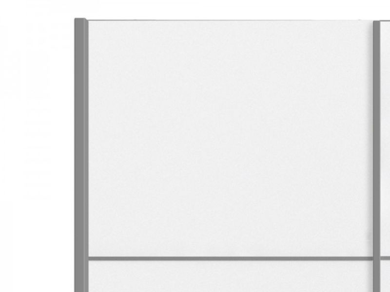 FTG Verona White Sliding Door Wardrobe (120cm 5 x Shelf)