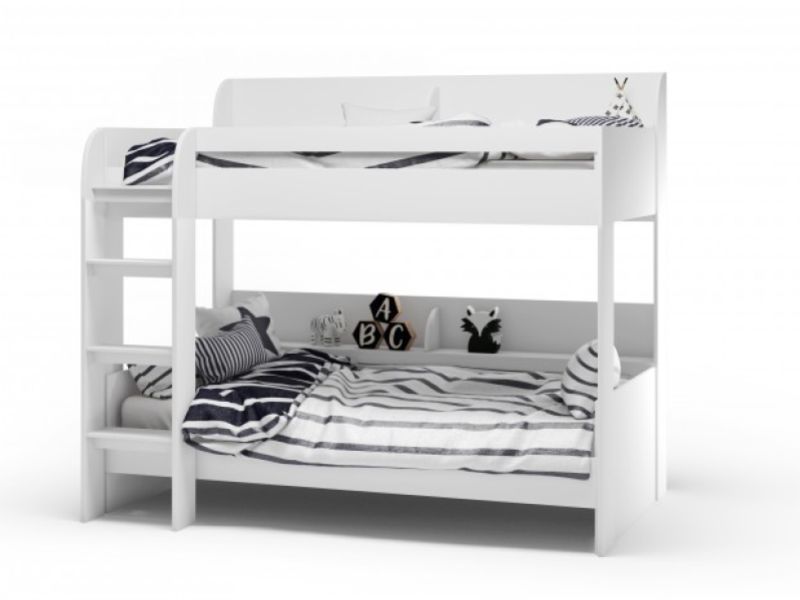 Kidsaw Ariel White Wooden Bunk Bed