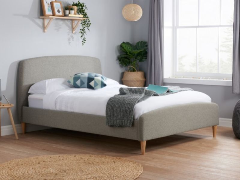 Birlea Quebec 4ft Small Double Grey Fabric Bed Frame