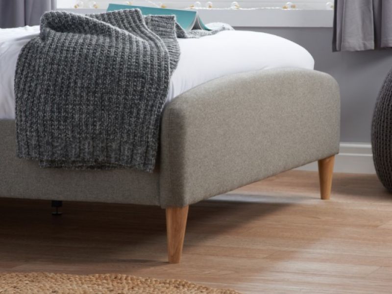 Birlea Quebec 5ft Kingsize Grey Fabric Bed Frame