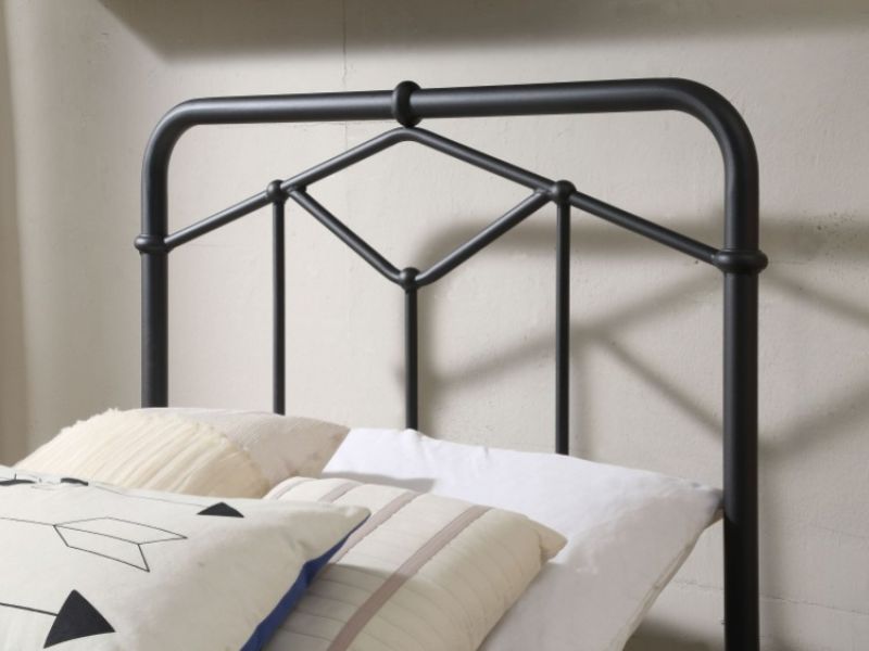Flintshire Axton 3ft Single Black Metal Bed Frame