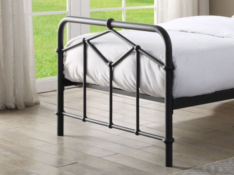 Flintshire Axton 3ft Single Black Metal Bed Frame