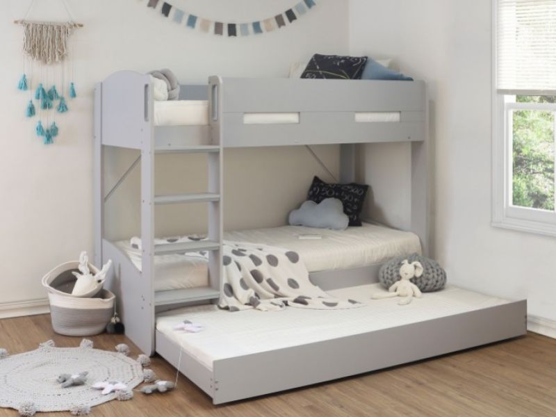 Flintshire Billie Grey Wooden Bunk Bed