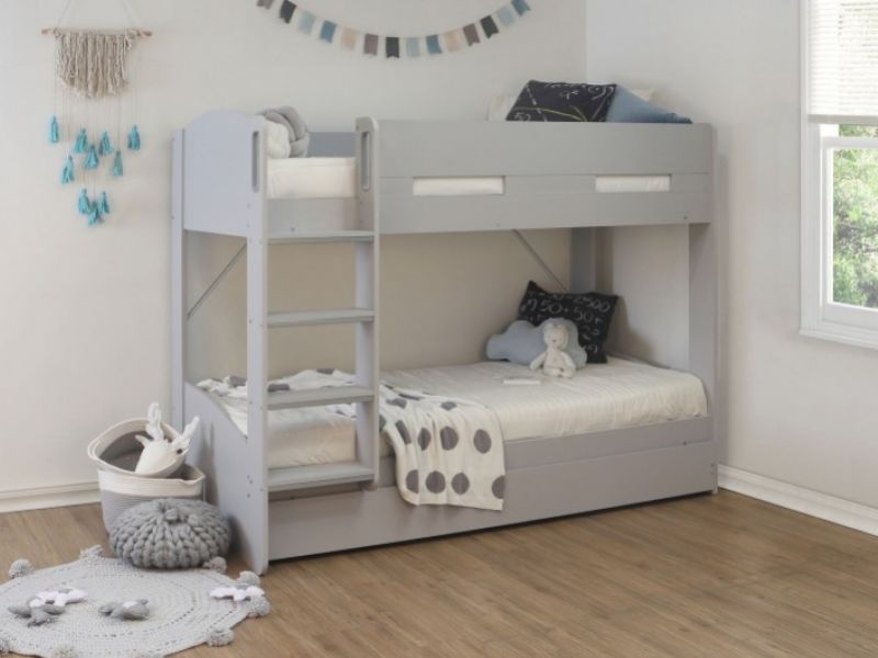 Flintshire Billie Grey Wooden Bunk Bed