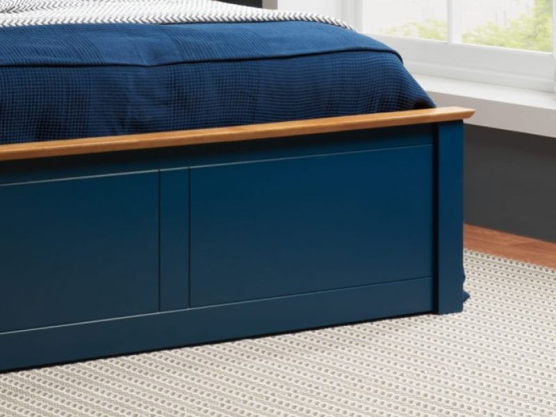 Birlea Phoenix 5ft Kingsize Navy Blue Ottoman Lift Wooden Bed Frame