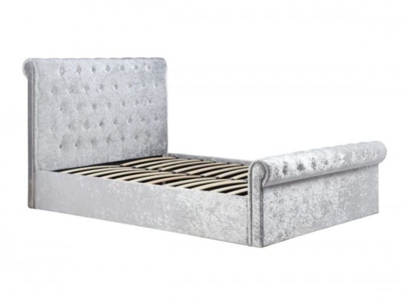 Birlea Sienna 4ft6 Double Steel Crushed Velvet Ottoman Bed Frame