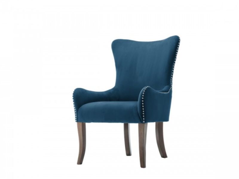 Birlea Ellis Armchair In Midnight Blue Fabric