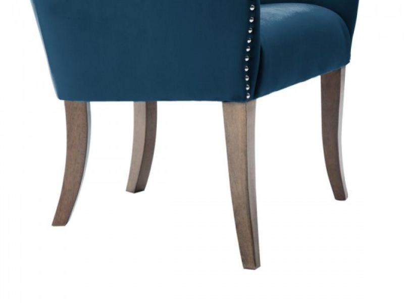 Birlea Ellis Armchair In Midnight Blue Fabric