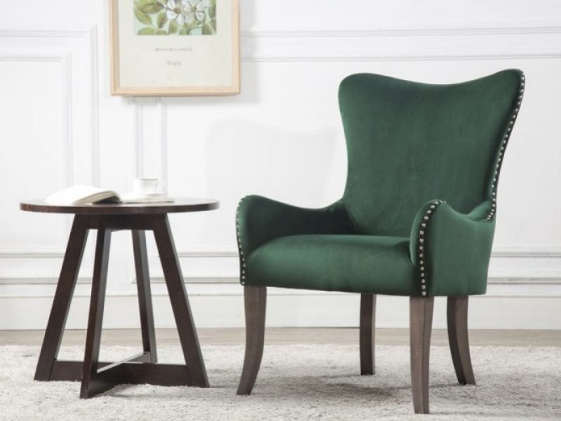 Birlea Ellis Armchair In Green Fabric