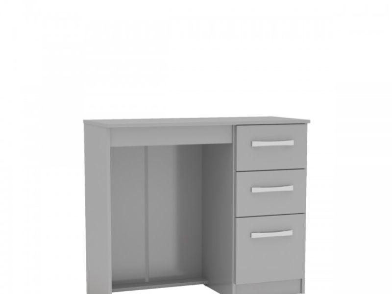 Birlea Lynx Grey 3 Drawer Single Pedestal Dressing Table