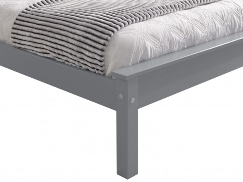 Limelight Taurus 3ft Single Grey Wooden Bed Frame With Low Foot End