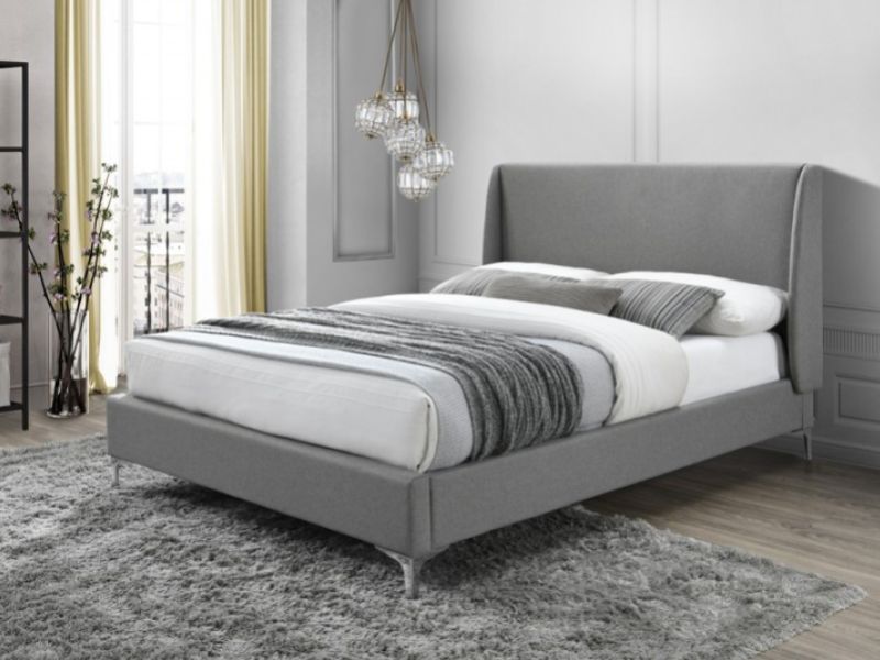 Limelight Frida 4ft6 Double Grey Fabric Bed Frame