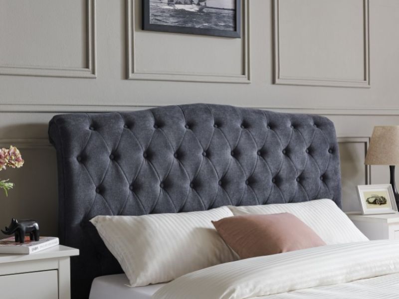 Limelight Rosa 6ft Super Kingsize Dark Grey Fabric Bed Frame