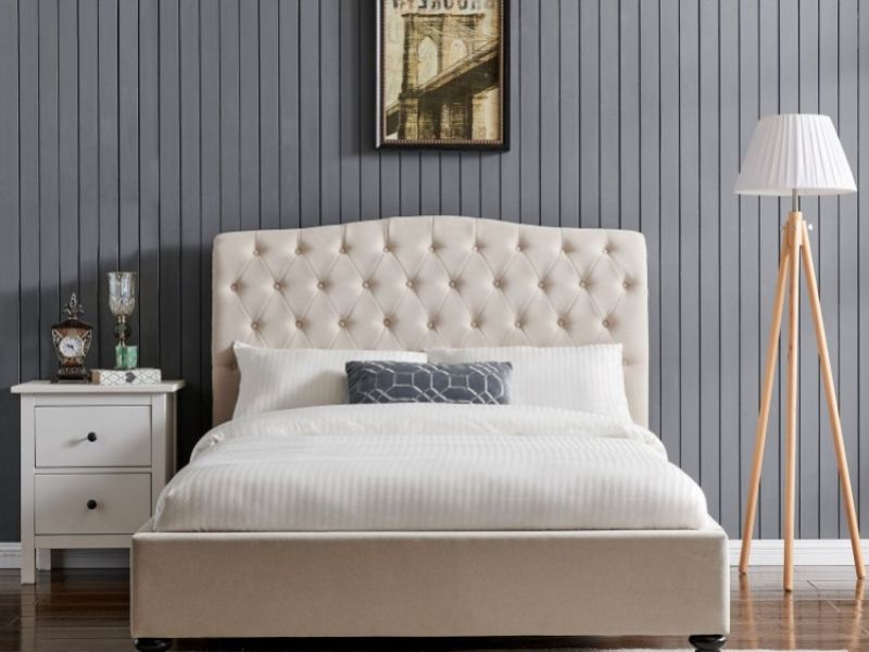 Limelight Rosa 5ft Kingsize Natural Fabric Bed Frame