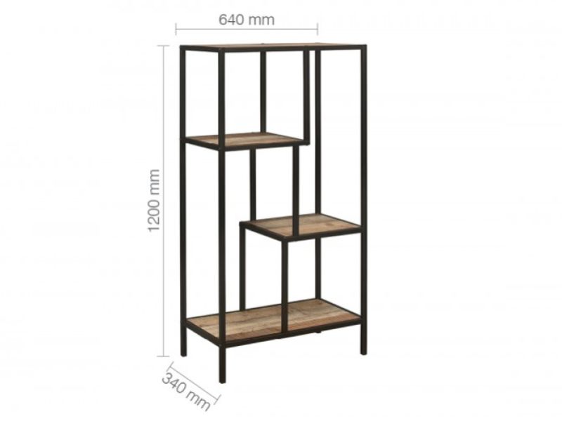 Birlea Urban Rustic Finish Medium Size Shelving Unit