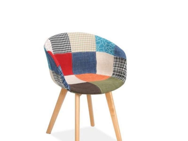 Birlea Whittaker Chair In Patchwork Fabric