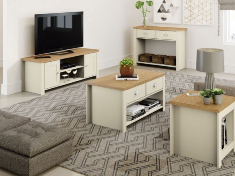 Birlea Winchester Large TV Unit In Cream And Oak