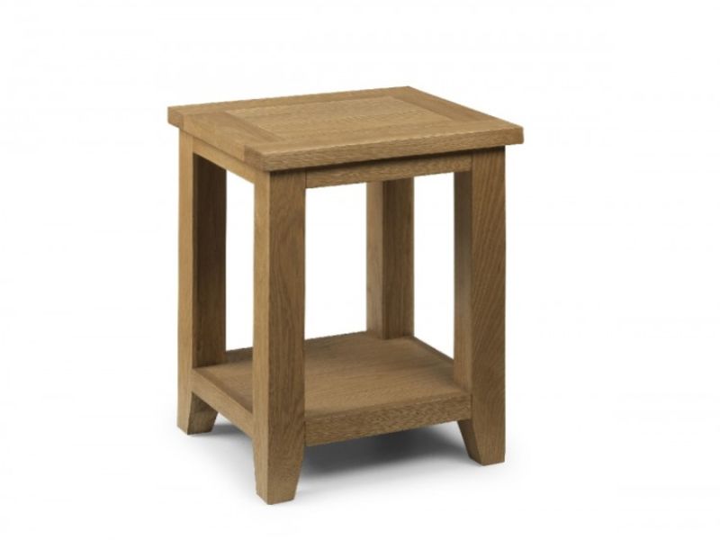 Julian Bowen Astoria Lamp Table In Waxed Oak