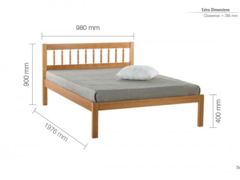 Birlea Santos 3ft Single Pine Wooden Bed Frame