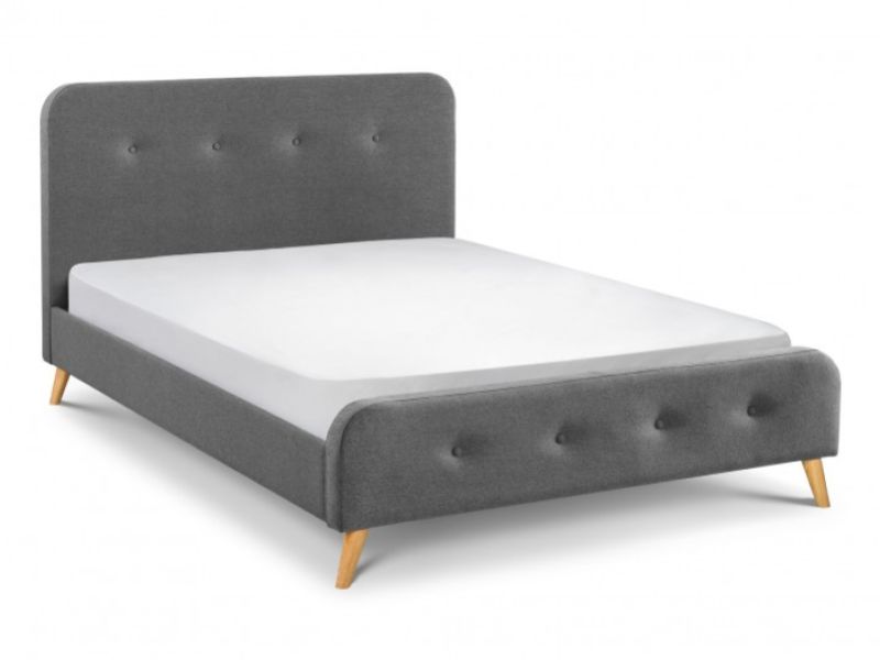 Julian Bowen Astrid 5ft Kingsize Grey Fabric Bed Frame