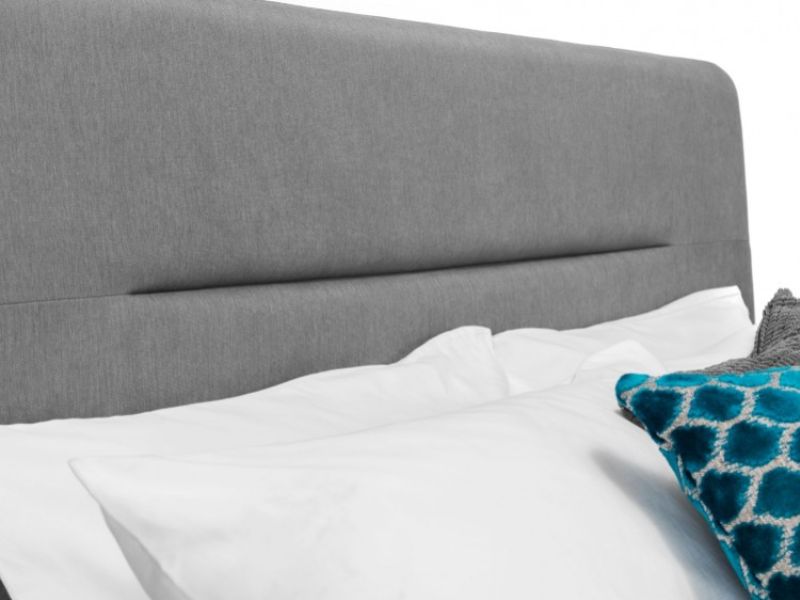 Julian Bowen Kyoto 4ft6 Double Grey Fabric Bed Frame