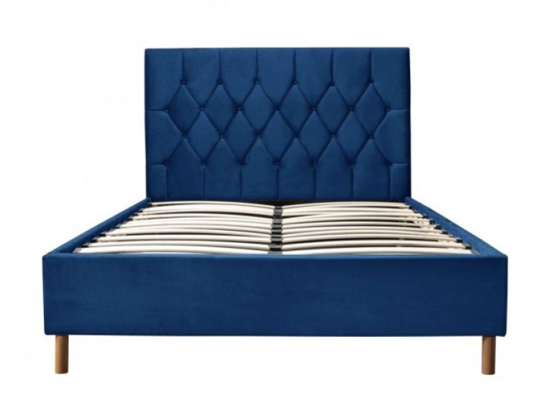 Birlea Loxley 4ft Small Double Blue, Blue Velvet Double Bed Frame