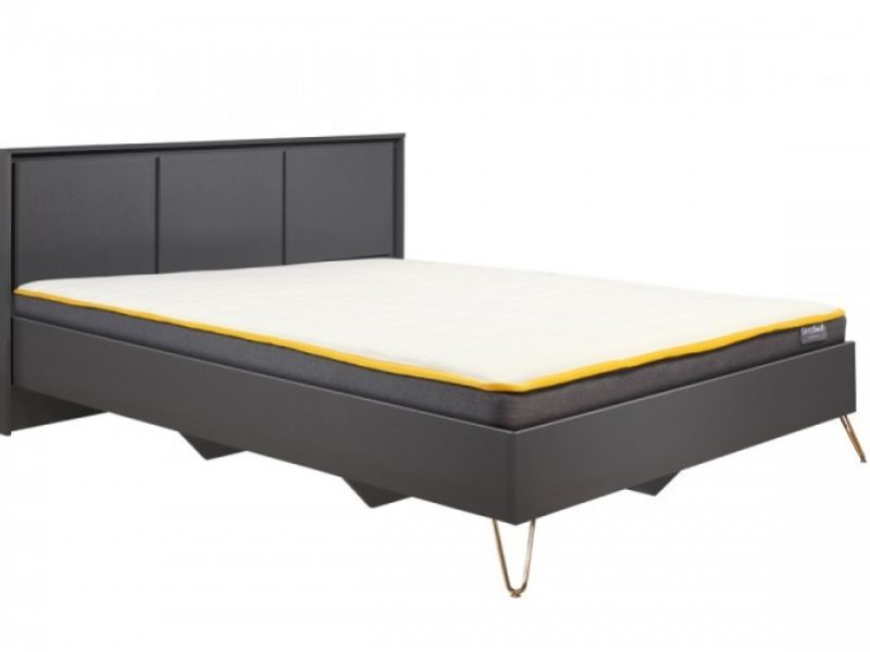 Birlea Arlo 4ft6 Double Charcoal Grey Wooden Bed Frame