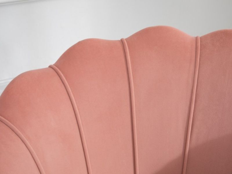 Birlea Ariel Armchair In Soft Coral Fabric