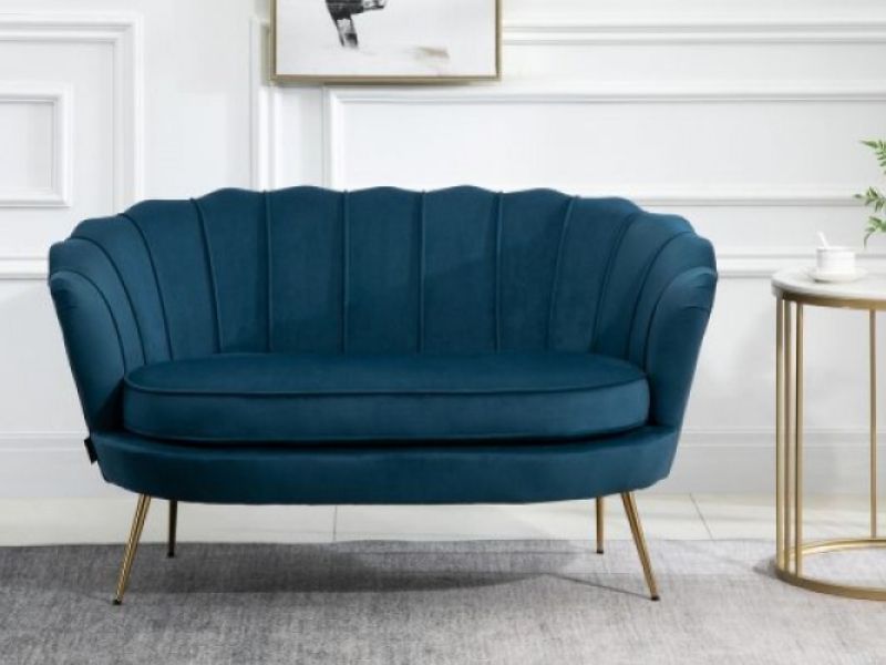 Birlea Ariel 2 Seater Sofa In Soft Blue Fabric
