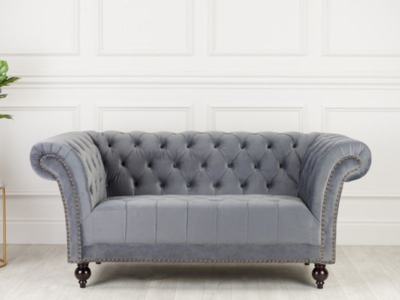 Birlea Chester 2 Seater Sofa In Grey Fabric