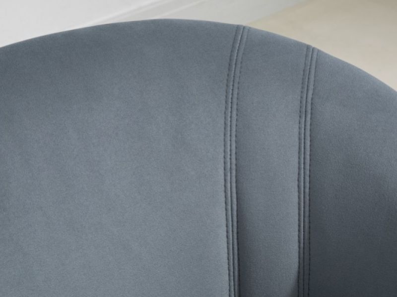 Birlea Cleo Accent Chair In Grey Fabric