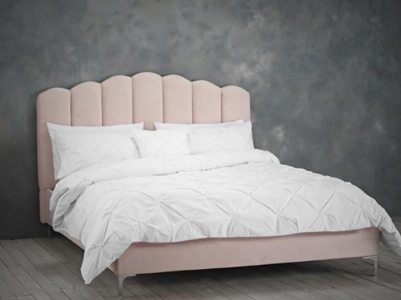 LPD Willow 5ft Kingsize Pink Fabric Bed Frame