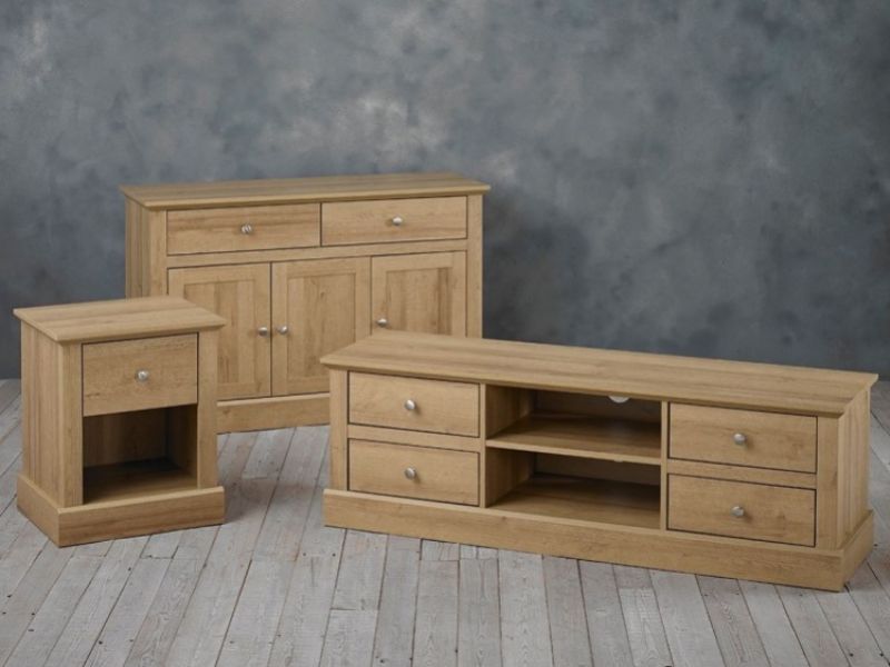 LPD Devon Oak Finish TV Unit