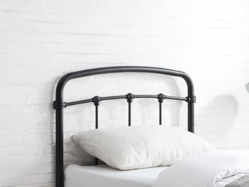 Flintshire Mostyn 3ft Single Metal Guest Bed Frame In Black