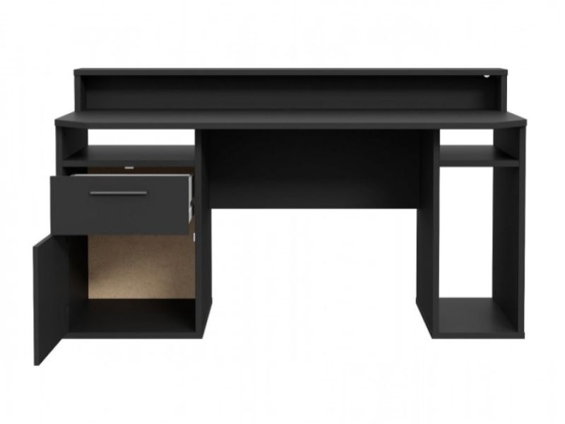 Flair Furnishings Power Z Gaming Desk In Black