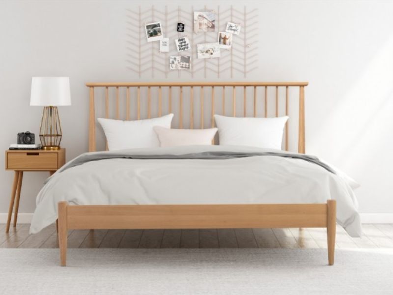 Flintshire Grosvenor 5ft Kingsize Solid Oak Wooden Bed