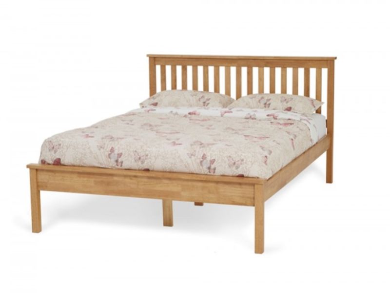 Serene Heather 5ft Kingsize Wooden Bed Frame In Honey Oak