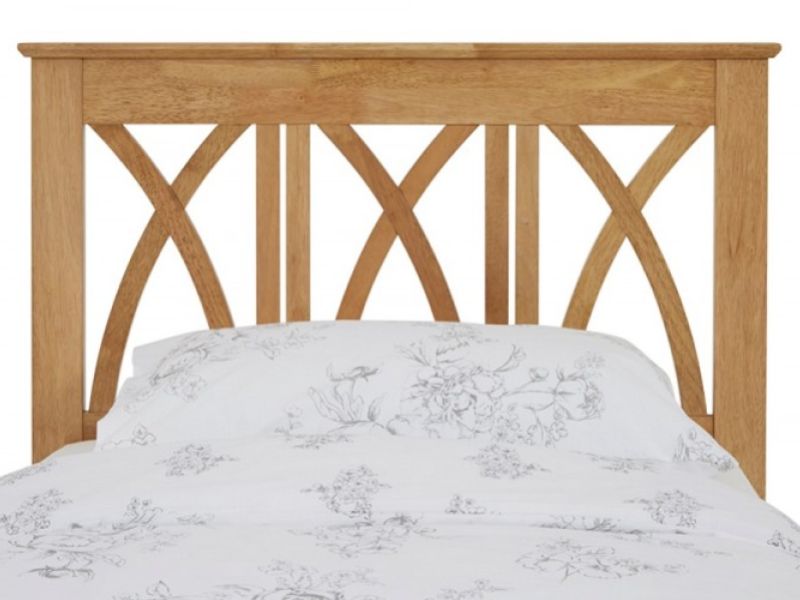 Serene Autumn 3ft Single Wooden Bed Frame In Honey Oak