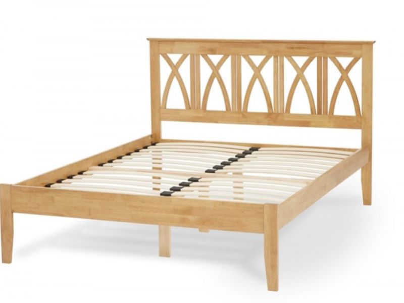 Serene Autumn 4ft6 Double Wooden Bed Frame In Honey Oak