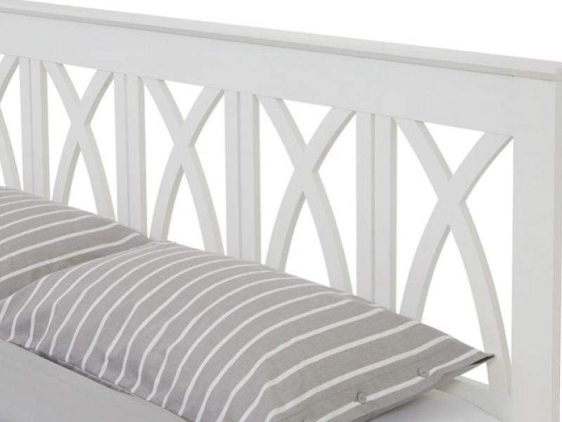 Serene Autumn 4ft Small Double Wooden Bed Frame In Opal White