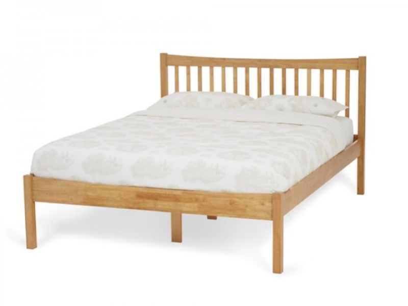 Serene Alice 4ft6 Double Wooden Bed Frame In Honey Oak