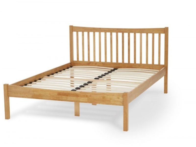 Serene Alice 6ft Super Kingsize Wooden Bed Frame In Honey Oak