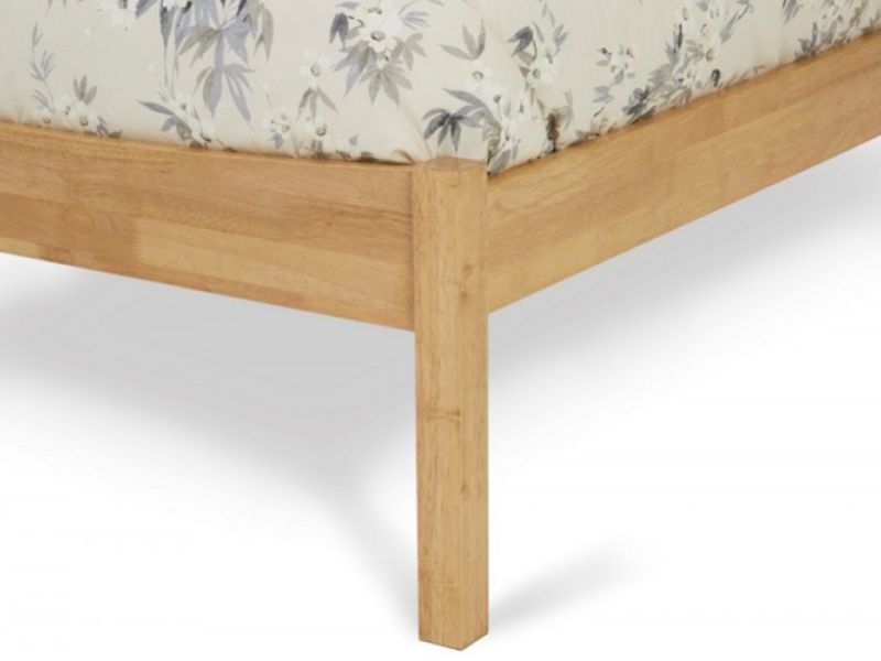 Serene Alice 4ft Small Double Wooden Bed Frame In Honey Oak