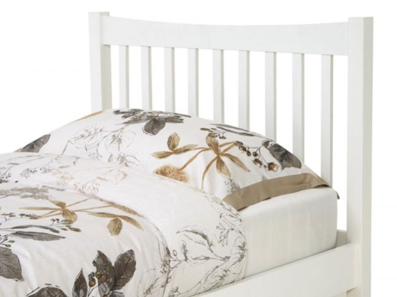 Serene Alice 3ft Single Wooden Bed Frame In Opal White