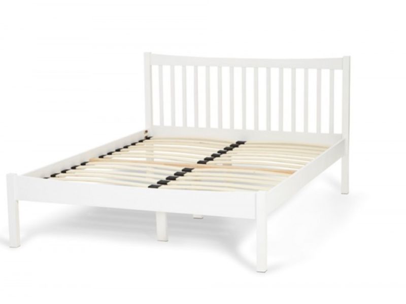 Serene Alice 5ft Kingsize Wooden Bed Frame In Opal White