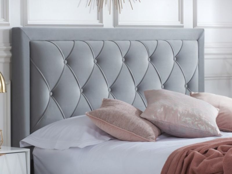 Birlea Woodbury 6ft Super Kingsize Grey, Super King Upholstered Bed Frame With Drawers