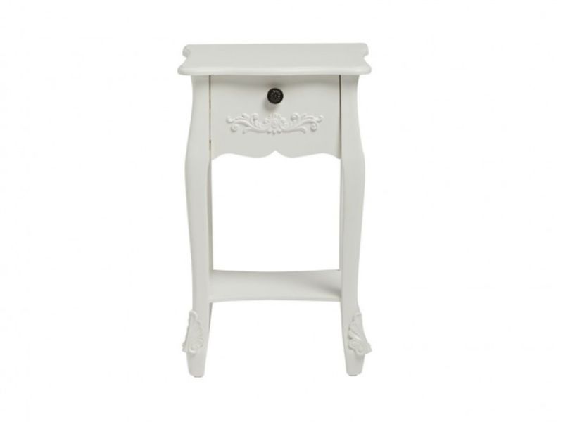 LPD Antoinette 1 Drawer Bedside Table In White