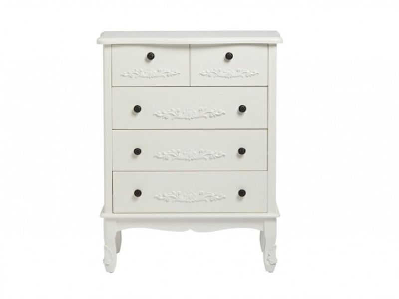 LPD Antoinette 3 Plus 2 Drawer Chest In White