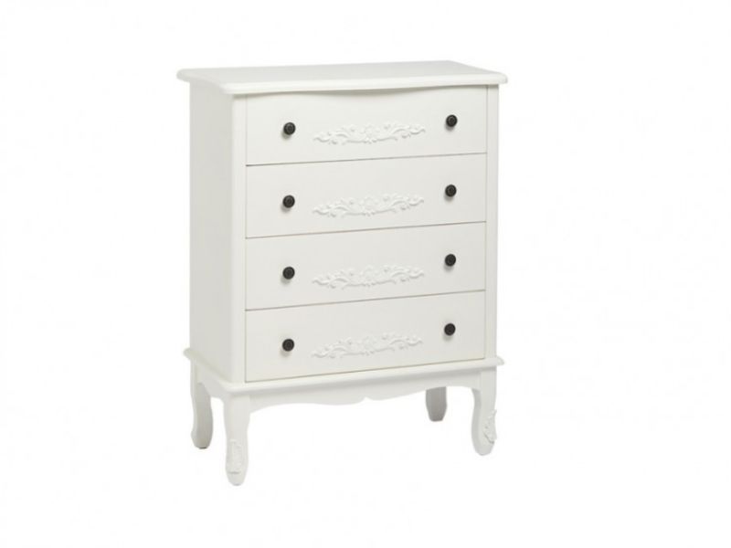 LPD Antoinette 4 Drawer Chest In White